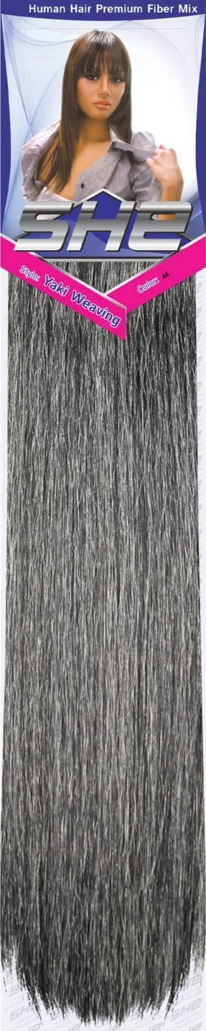 SHE Yaki 100% Human Hair Blend - Straight thumbnail 190