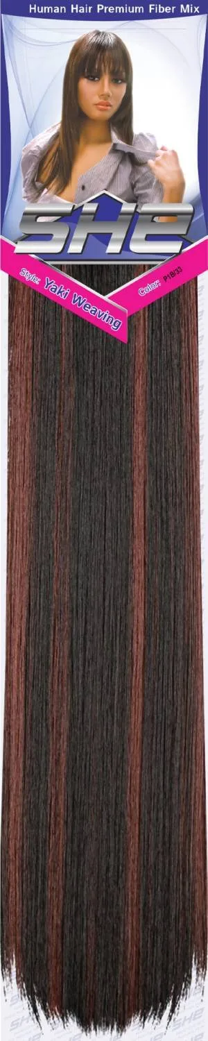 SHE Yaki 100% Human Hair Blend - Straight thumbnail 92