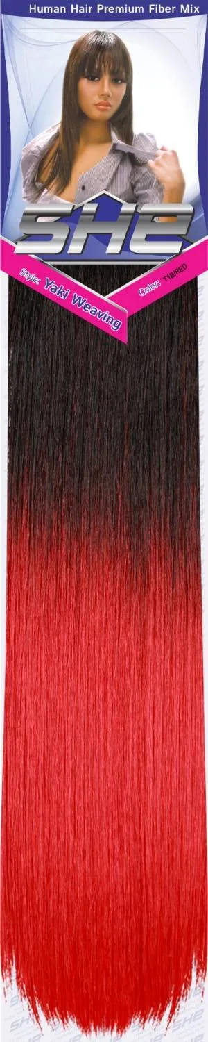 SHE Yaki 100% Human Hair Blend - Straight thumbnail 214