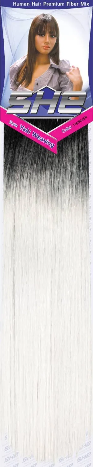 SHE Yaki 100% Human Hair Blend - Straight thumbnail 111