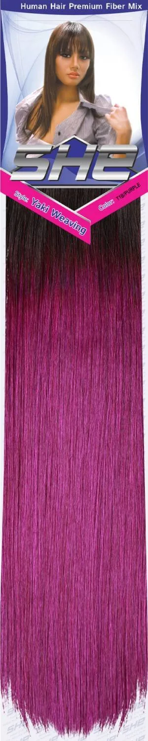 SHE Yaki 100% Human Hair Blend - Straight thumbnail 109