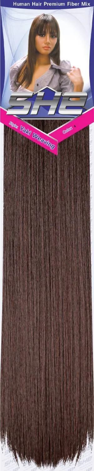 SHE Yaki 100% Human Hair Blend - Straight thumbnail 120