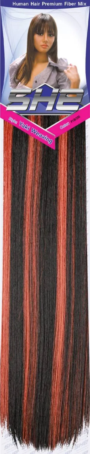SHE Yaki 100% Human Hair Blend - Straight thumbnail 199