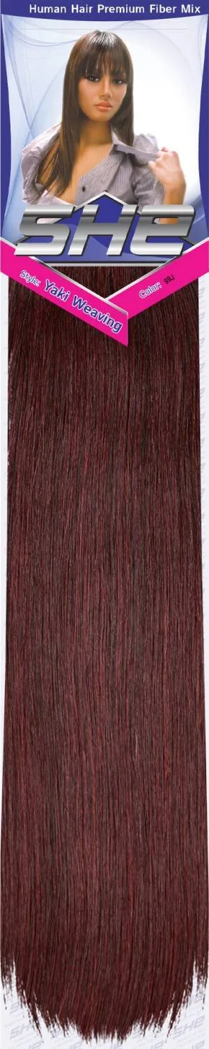 SHE Yaki 100% Human Hair Blend - Straight thumbnail 159