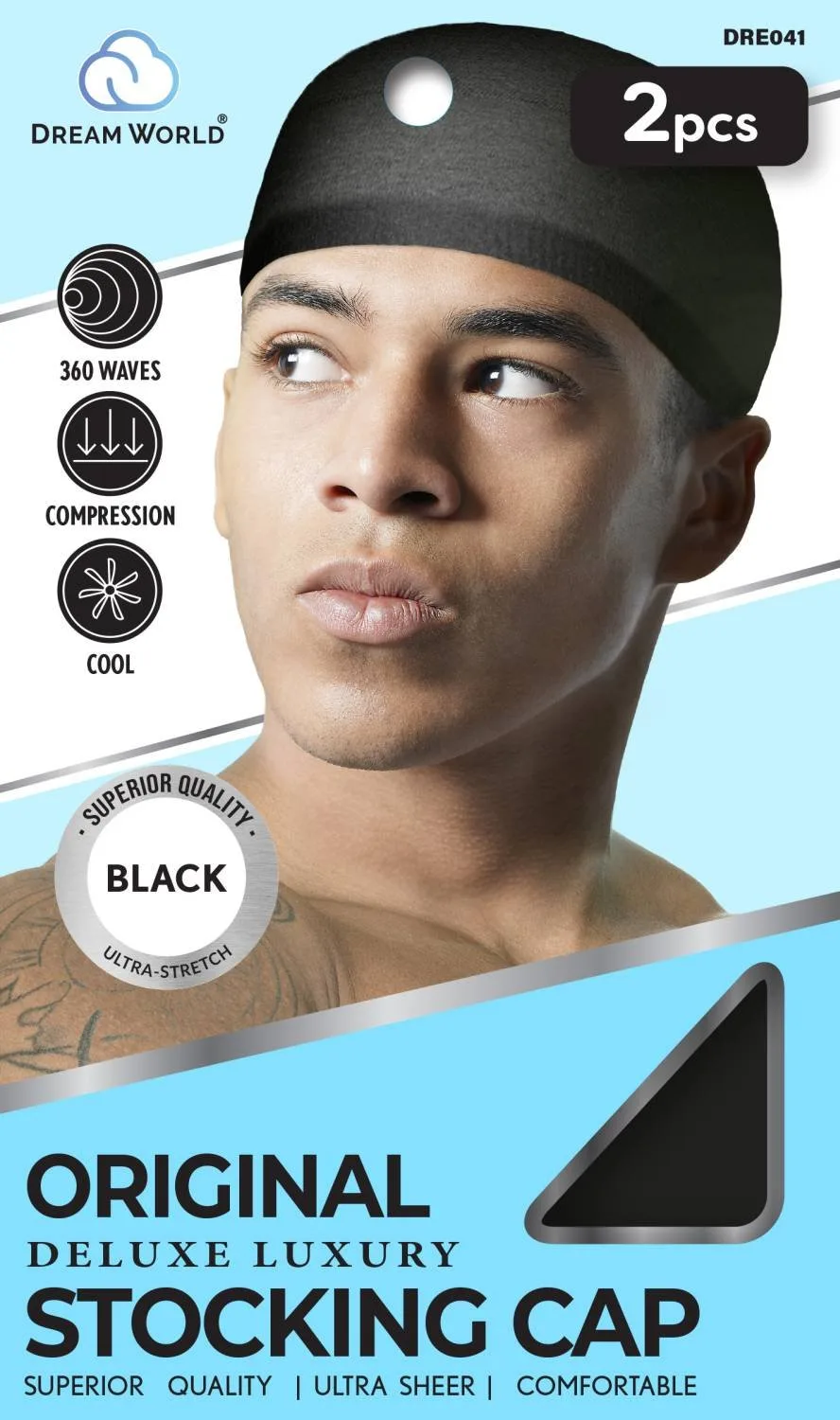 DREAM M-STOCKING WAVE CAP BLACK