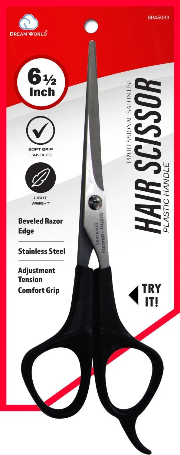 DREAM SCISSOR W/BLACK HANDLE 7.5 IN