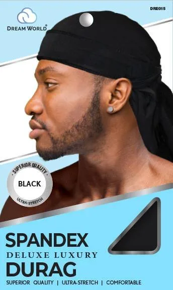 DREAM M-DURAG SPANDEX DELUXE BLACK
