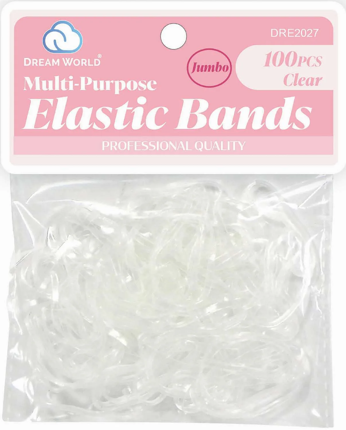 DREAM ELASTIC BAND JUMBO 100CT CLEAR