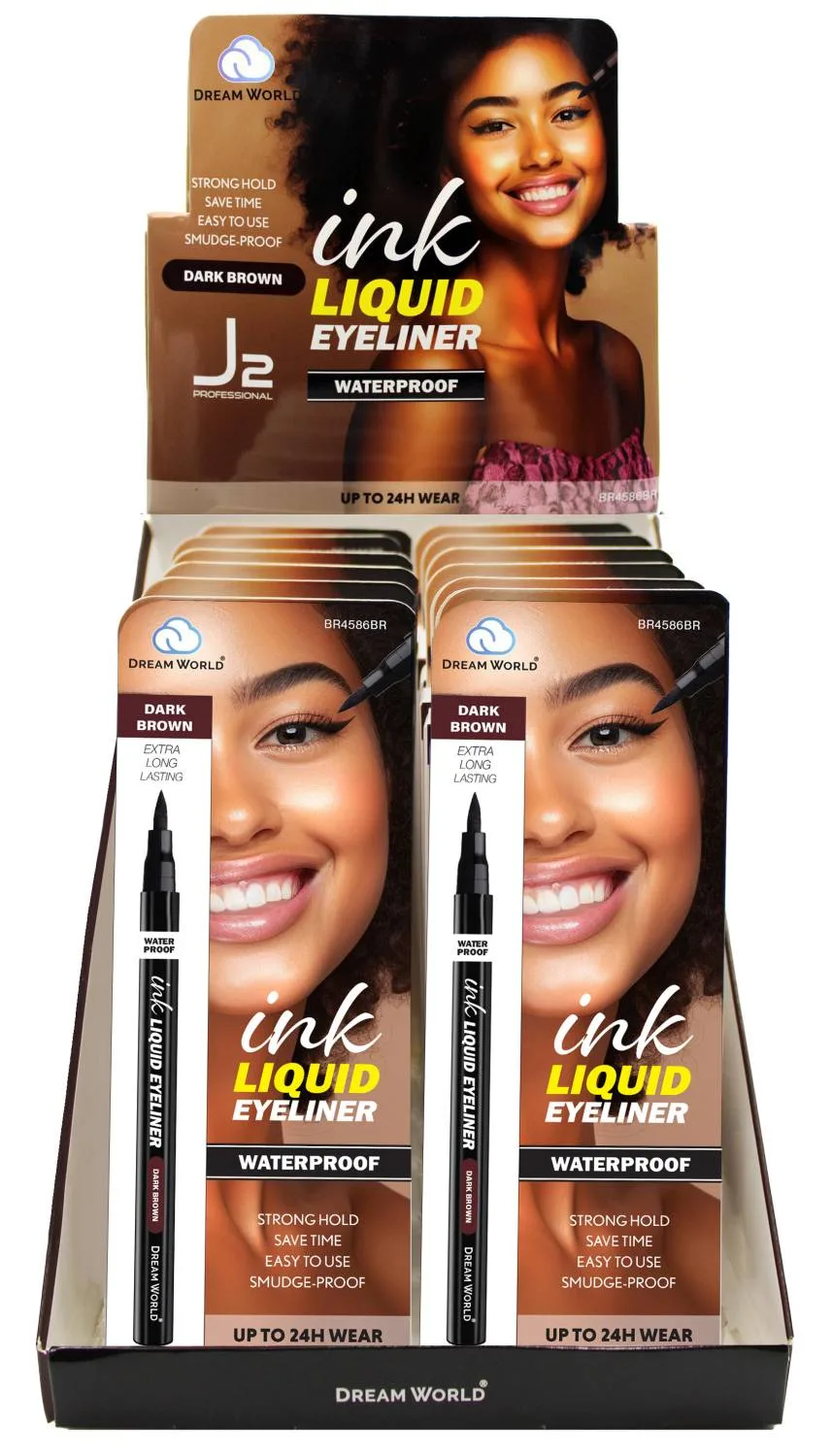 DREAM EYELINER INK LIQUID 12PC BROWN