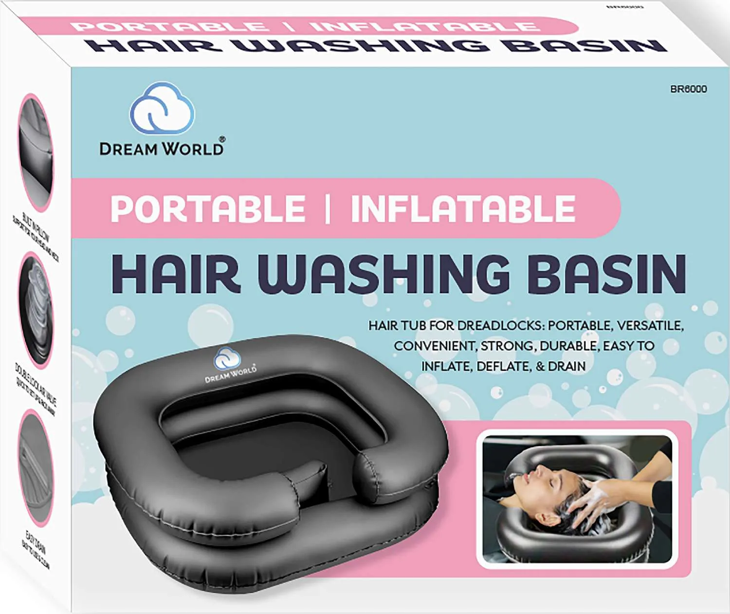 DREAM WASHING BASIN INFLATABLE BLACK