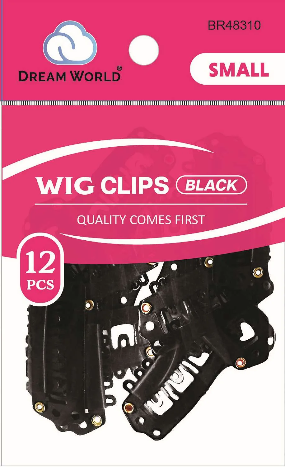 DREAM CLIP WIG-12PC BLACK SMALL