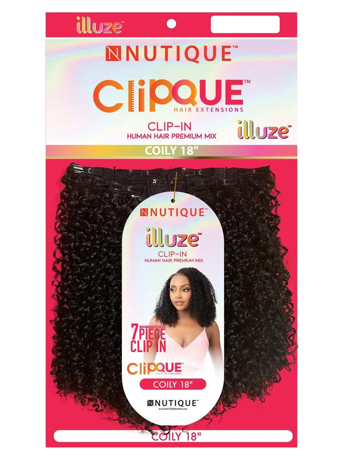 ILLUZE HH CLIP-IN COILY 18" thumbnail 2