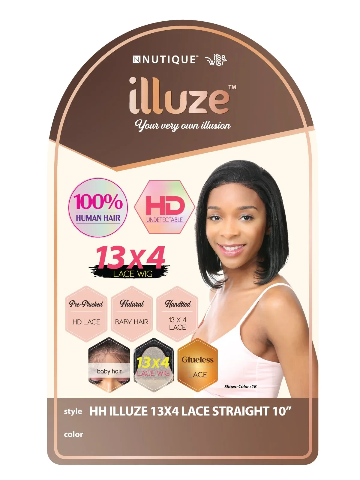 HH ILLUZE 13X4 LACE STRAIGHT 10" thumbnail 4