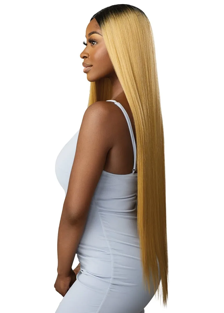 PURPLE PACK - BRAZILIAN BOUTIQUE VIRGIN SLEEK PRESSED 26" 28" 30" + 4" Deep Lace Parting Piece thumbnail 2