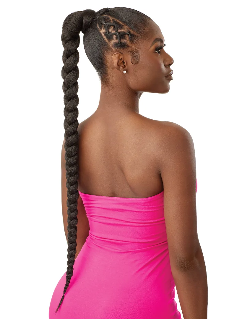 PRETTY QUICK - WRAP PONY Natural Braided Ponytail 32" FULL WIG thumbnail 3