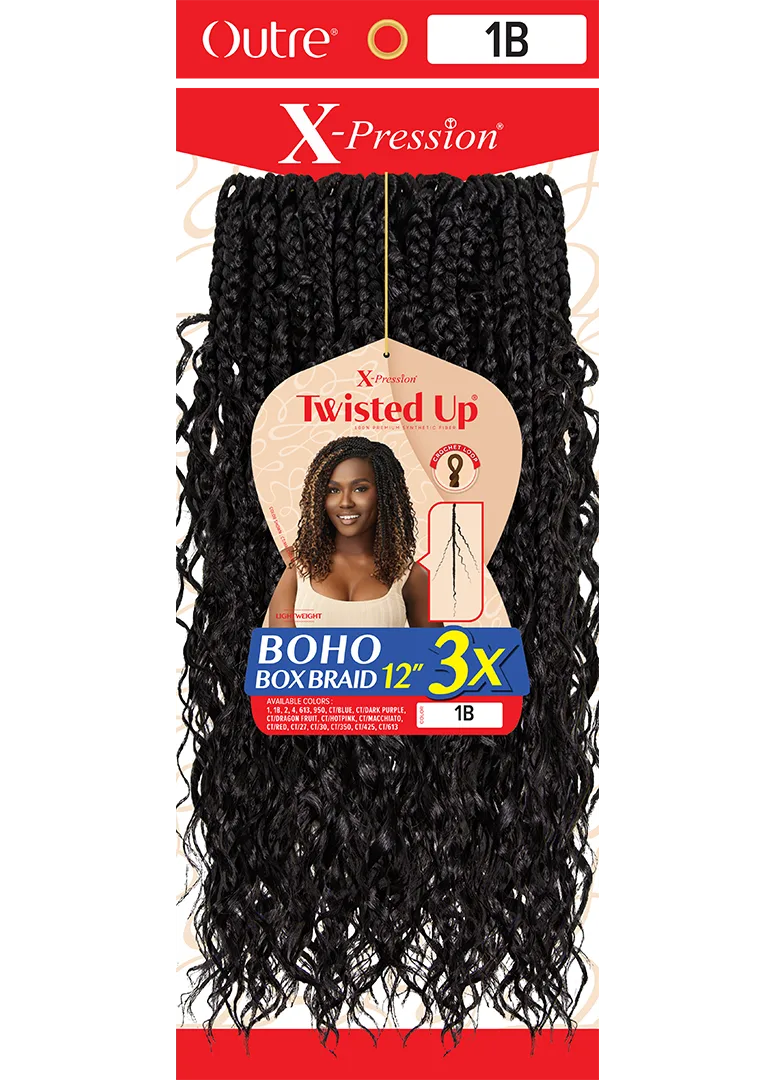 X-PRESSION - TWISTED UP Boho Box Braid 12" 3X thumbnail 2
