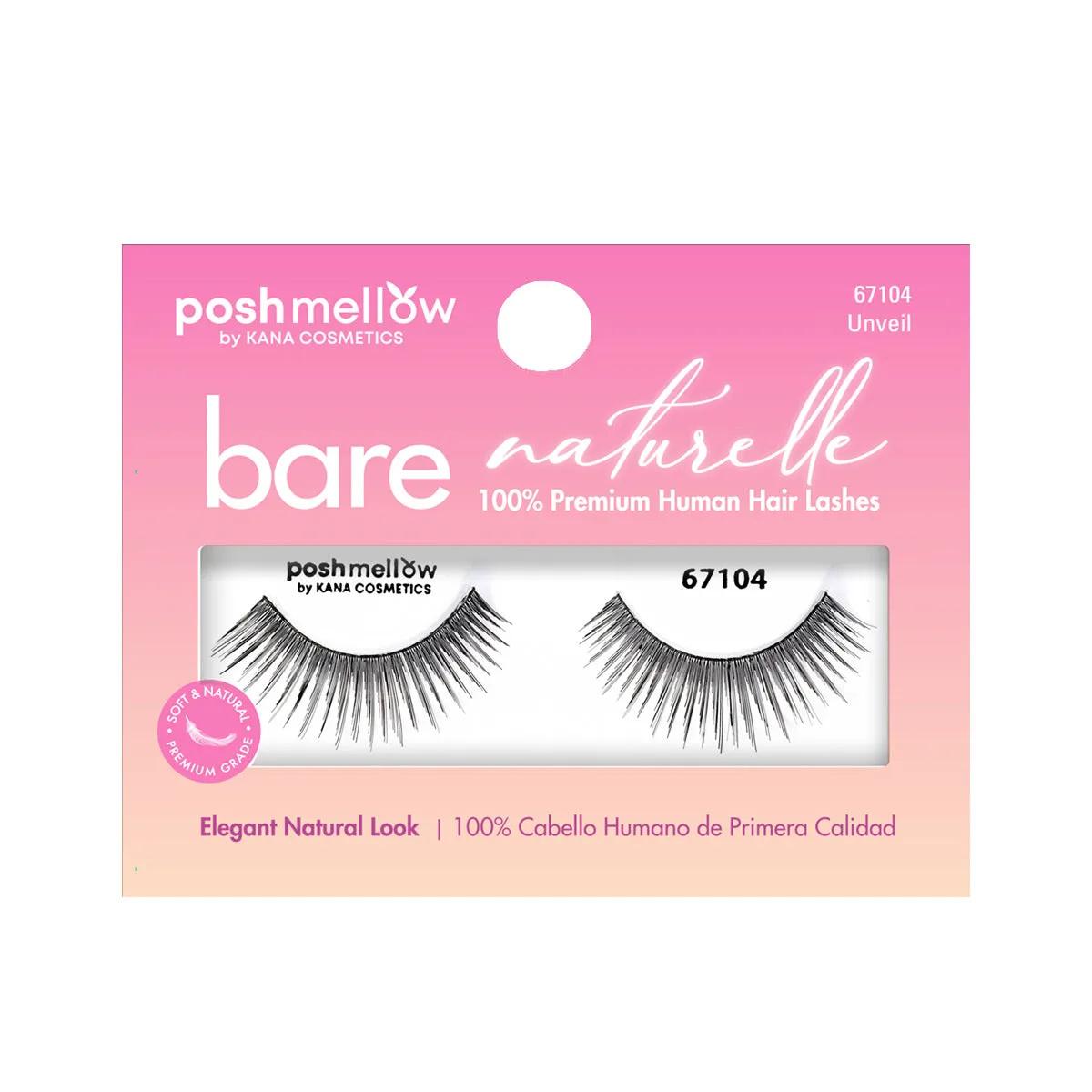 Bare Naturelle Human Lashes-Unviel 67104