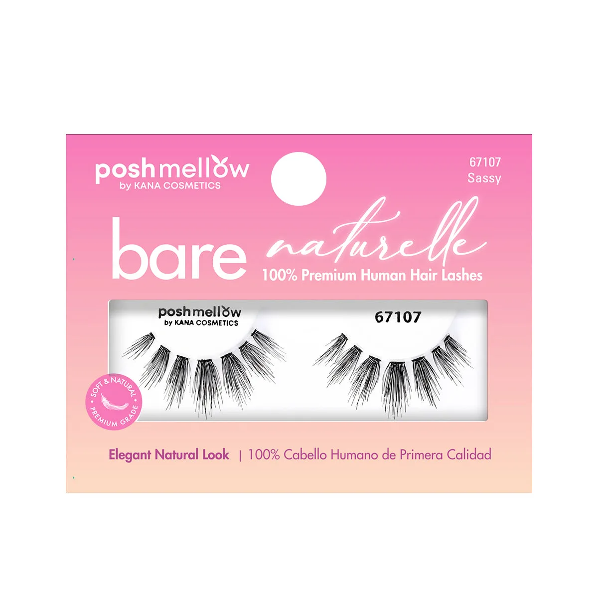 Bare Naturelle Human Lashes - Sassy 67107