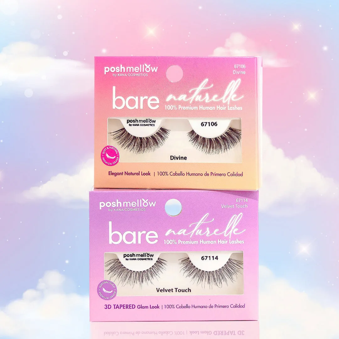 Bare Naturelle Human Lashes-3D Tapered- Velvet Touch 67114 thumbnail 4