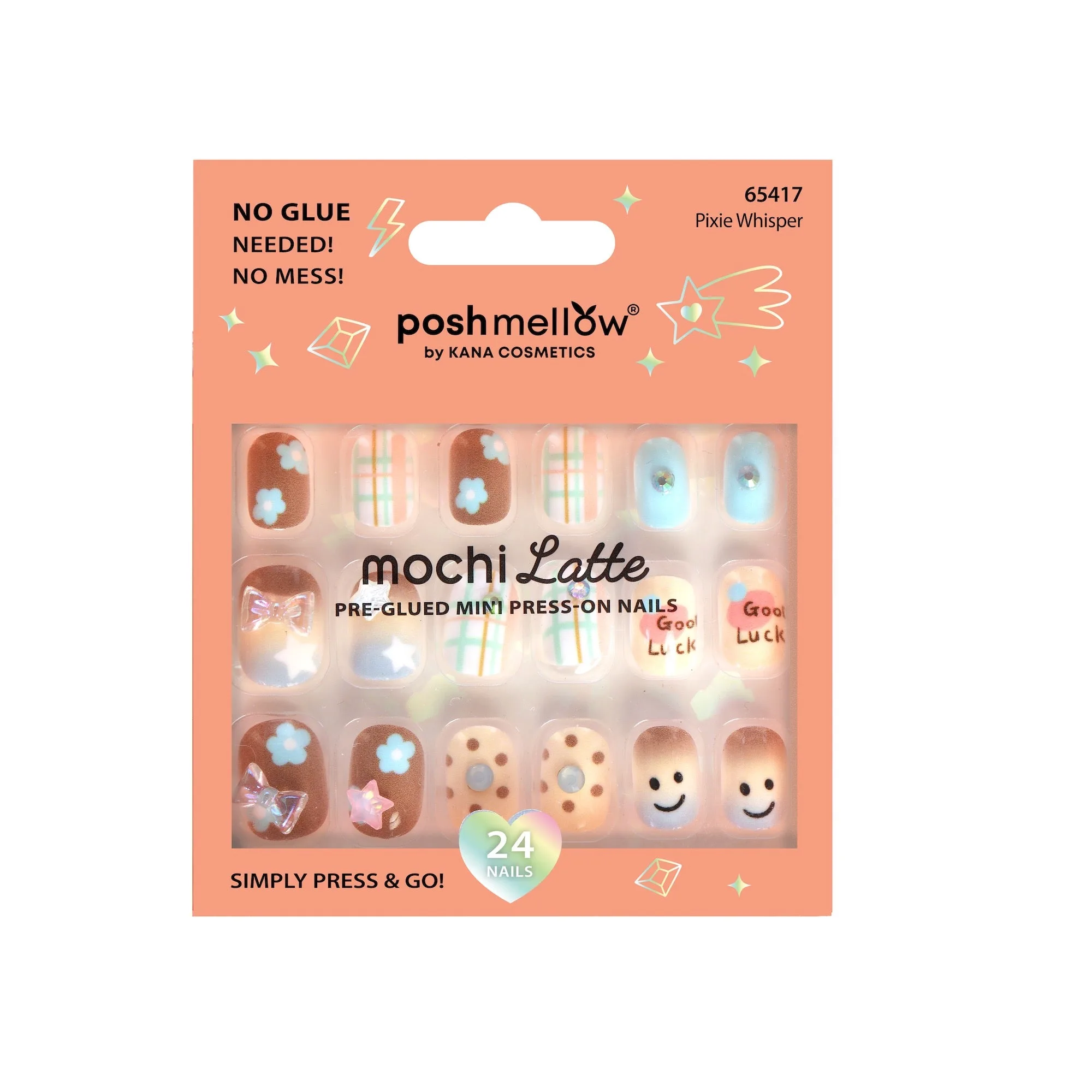 Mochi Latte Mini Pre-Glued Nails: Pixie Whisper 65417 thumbnail 1