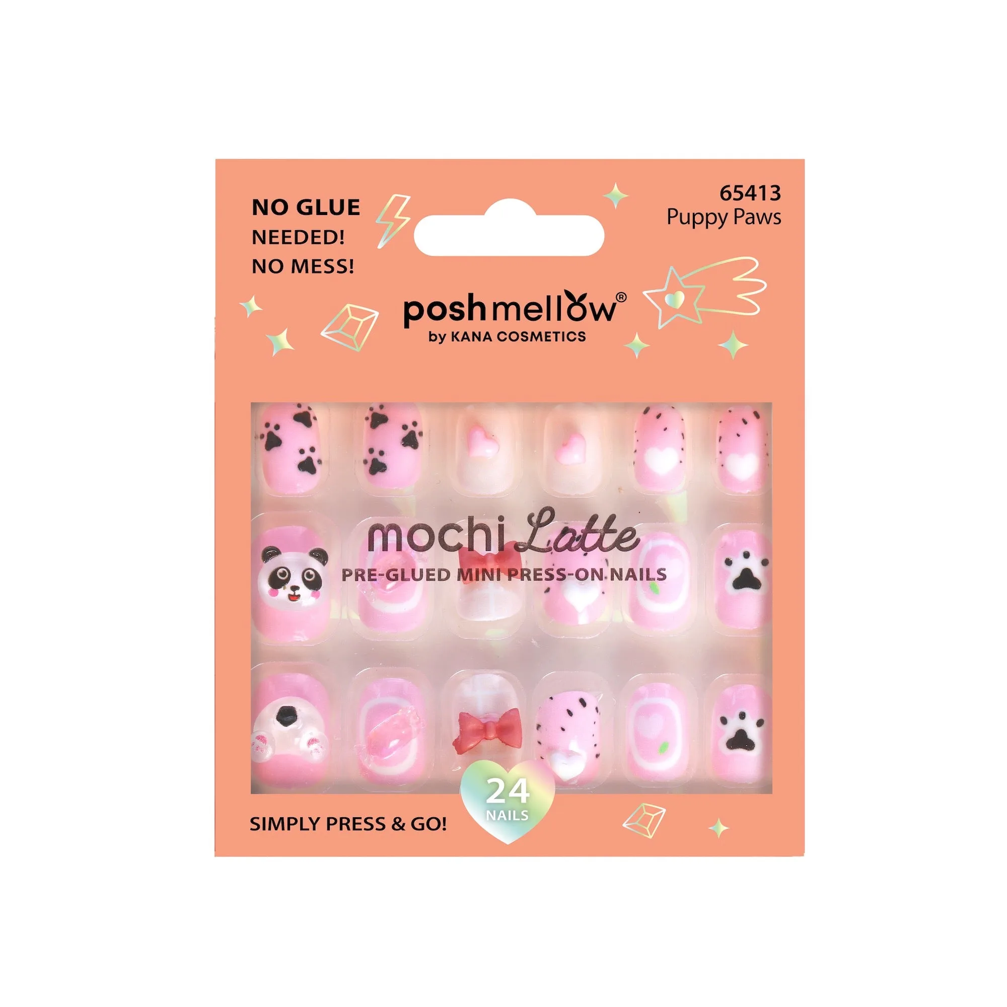 Mochi Latte Mini Pre-Glued Nails: Puppy Paws 65413 thumbnail 1