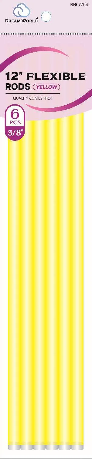 DREAM ROD FLEX 12 YELLOW 6CT (3/8INCH)