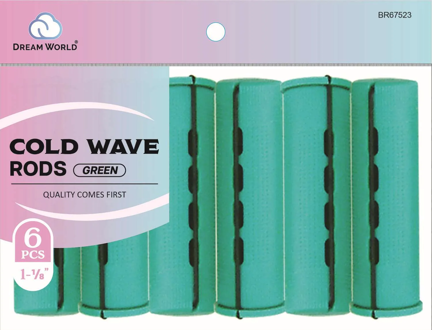 DREAM ROD C/WAVE X-JUMBO-GRN 6CT (1 1/8INCH)