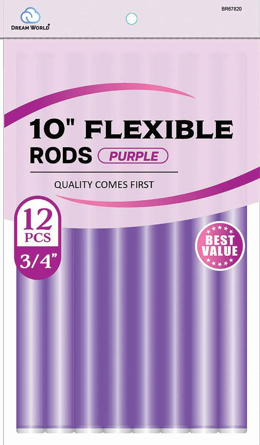 DREAM ROD FLEX 10 V/P PURPLE 12CT (10INCH)
