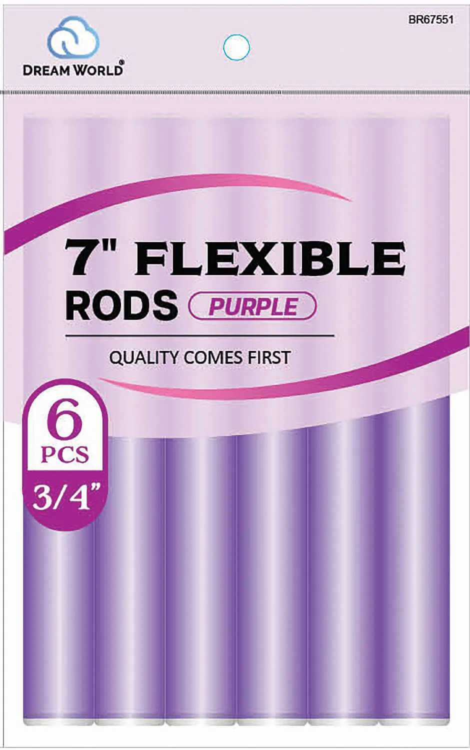 DREAM ROD FLEX 7 PURPLE 6CT (3/4INCH)