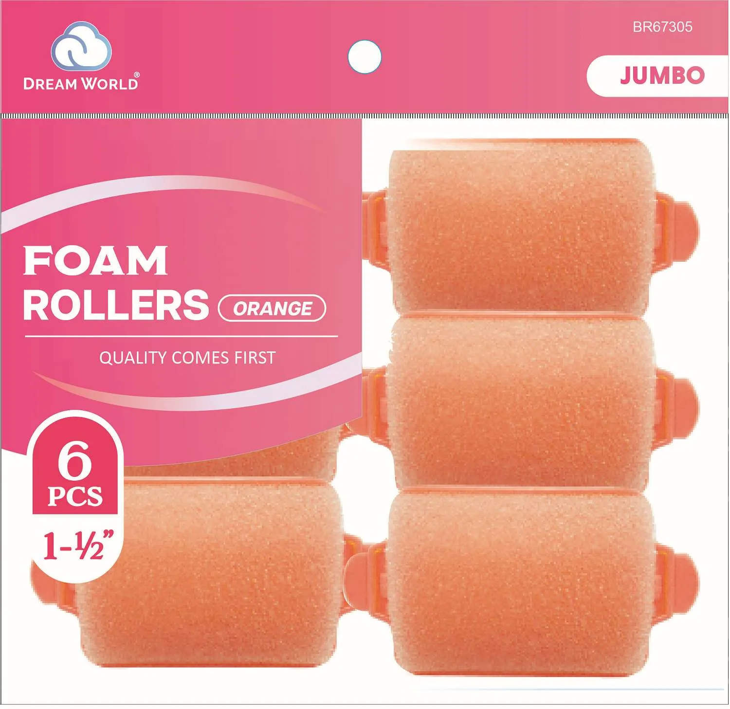 DREAM ROLLER FOAM-OR 6CT JUMBO (11/2INCH)