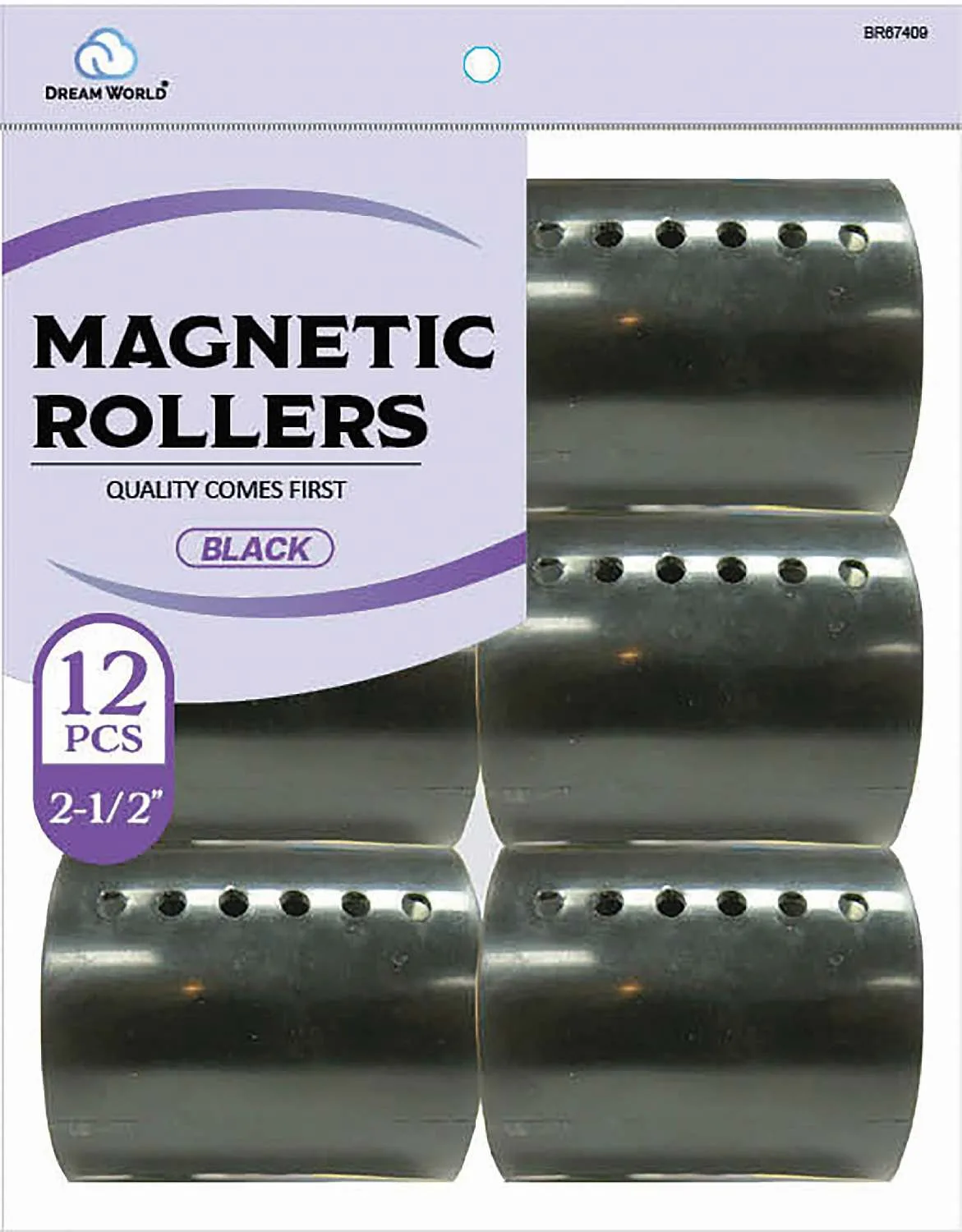 DREAM ROLLER MAGNETIC-BK 6CT (2 1/2INCH)