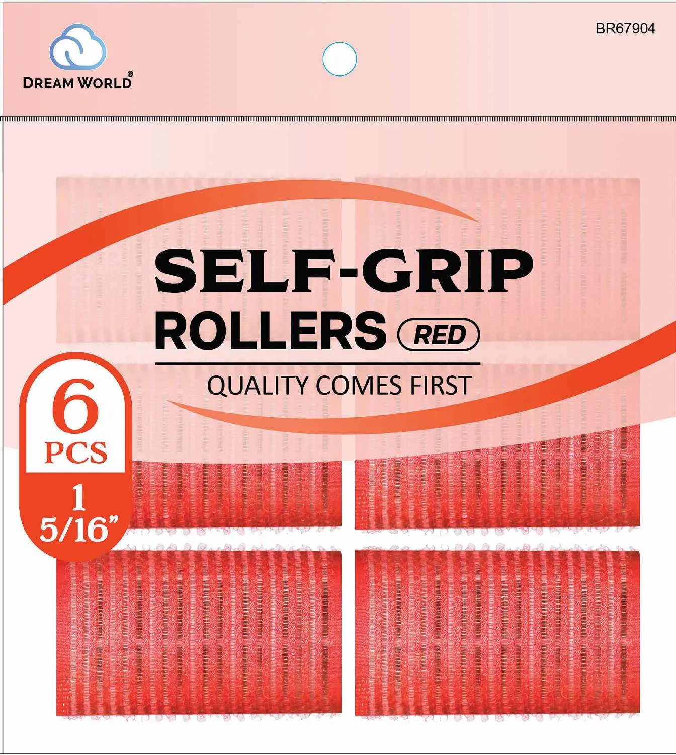 DREAM ROLLER S/GRIP RED 6CT 1.3125 IN