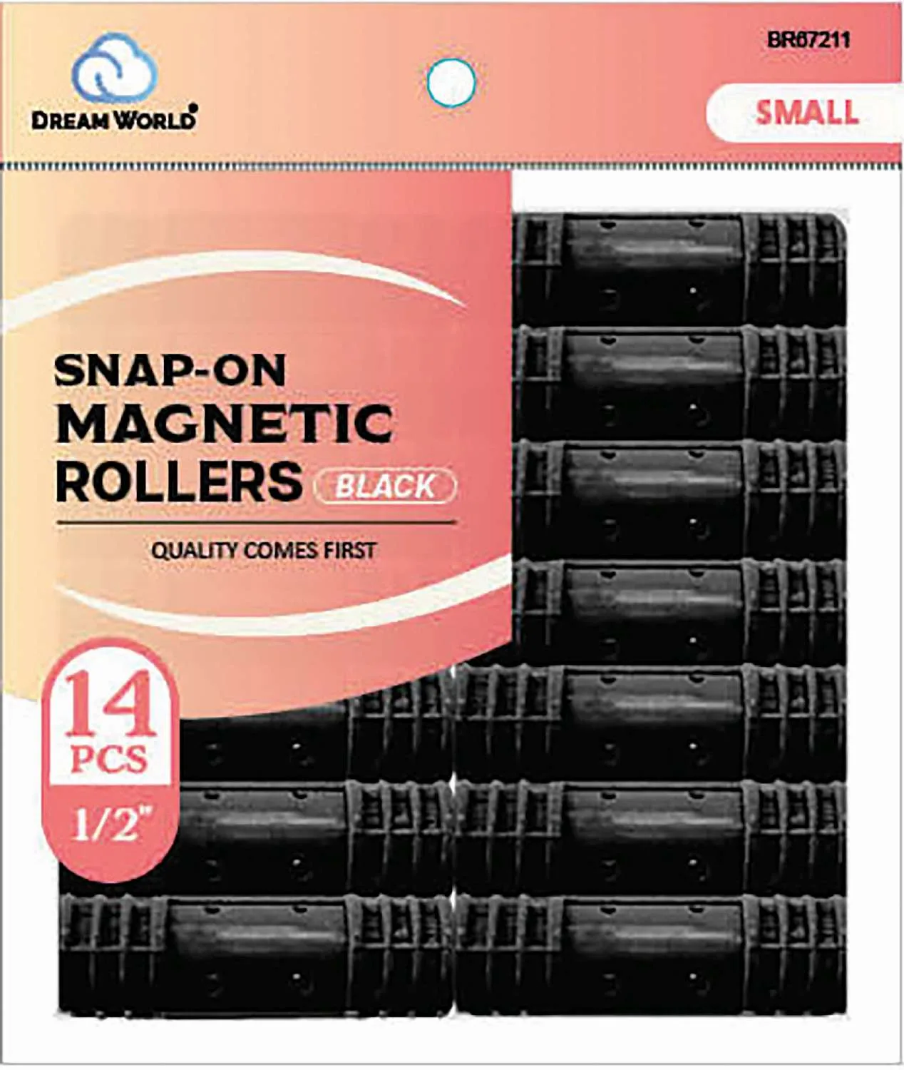 DREAM ROLLER S/ON MAG-BK 14CT SMALL (1/2INCH)