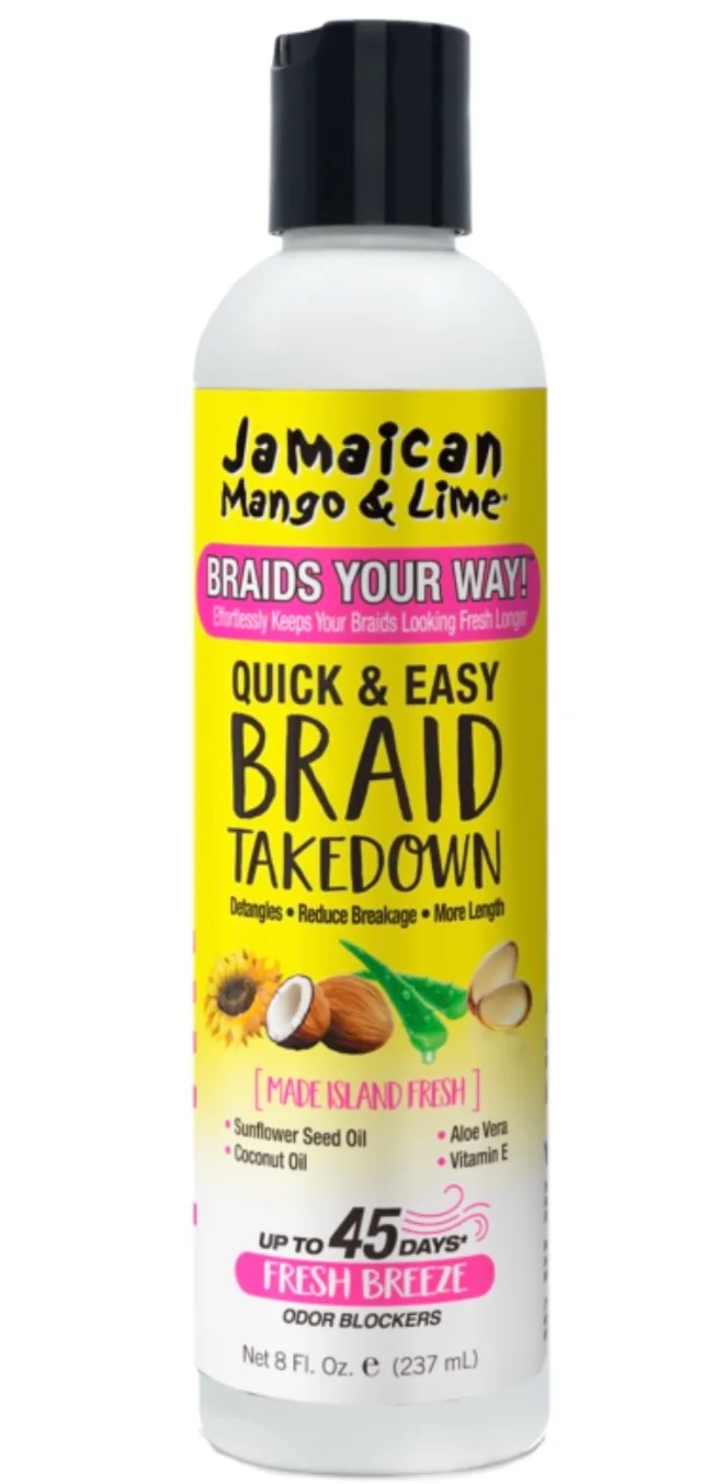Jamaican Mango & Lime Quick & Easy Braid Takedown