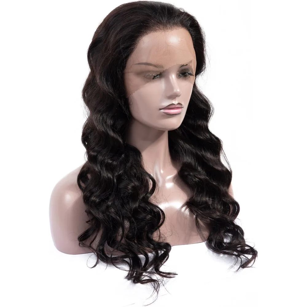 B&B Gold 13x4 100% Brazilian Human Hair Lace Front Wig - Natural Color thumbnail 15