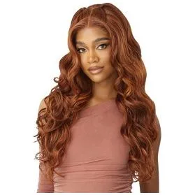Outre 5"x 5" HD Lace Closure Lace Front Wig Human Hair Blend - Glam Curls 24" thumbnail 2
