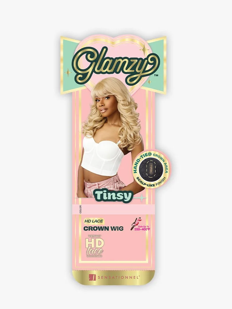 Sensationnel Glamzy Synthetic HD Lace Part Glueless Wig - Tinsy thumbnail 6