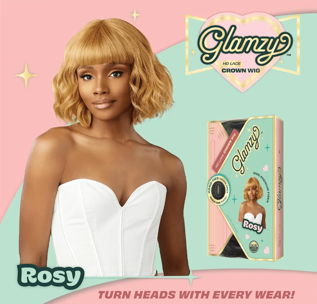 Sensationnel Glamzy Lace Crown Wig- Rosy thumbnail 10