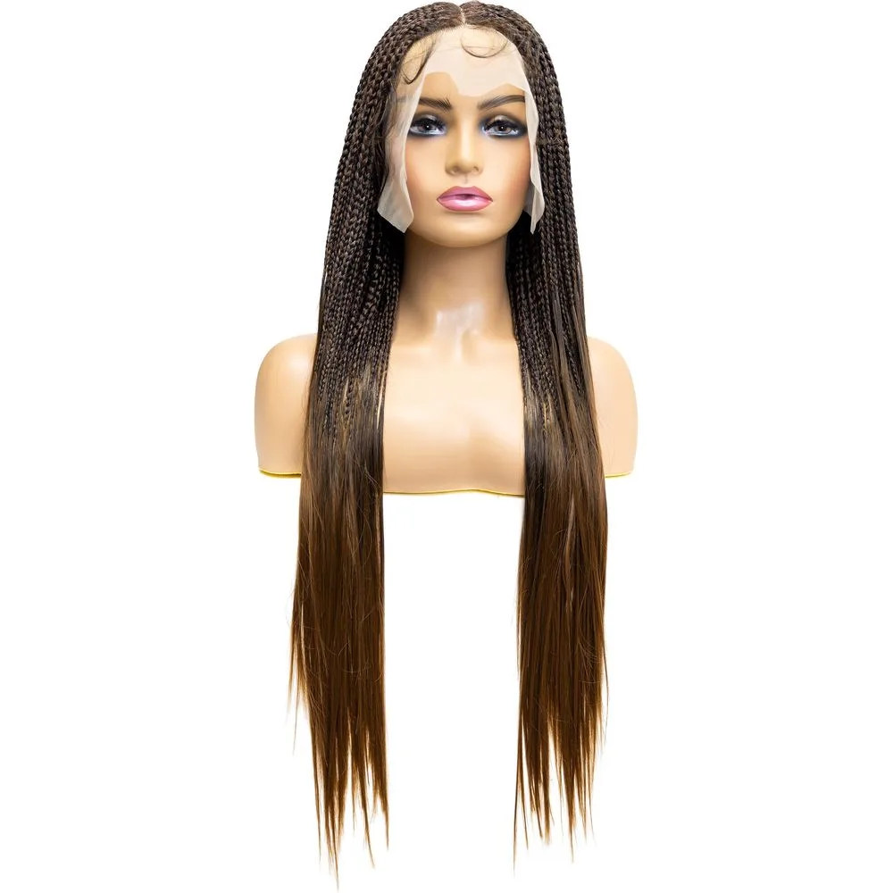 B & B Knotless Synthetic Braided Full Lace Wig - Micro Boho Silky Straight 30" thumbnail 8