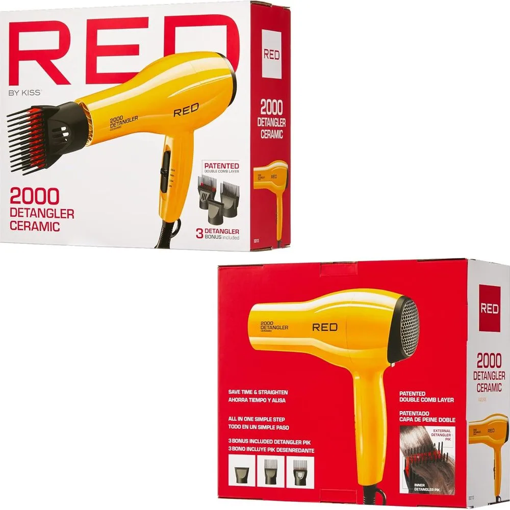 Red By Kiss Ceramic Detangler Hair Dryer - 2000W thumbnail 9