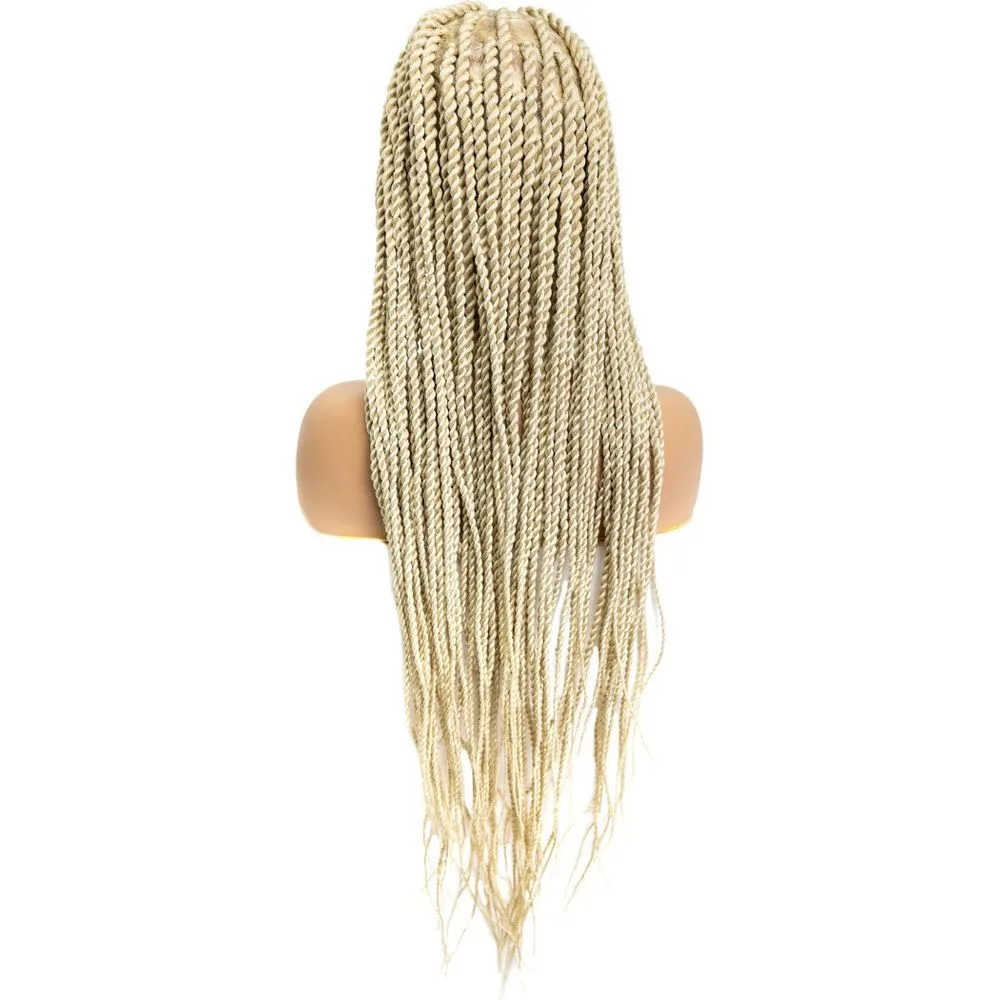 B & B Knotless Synthetic 100% Full HD Lace Wig - Senegal Twist 32" thumbnail 7