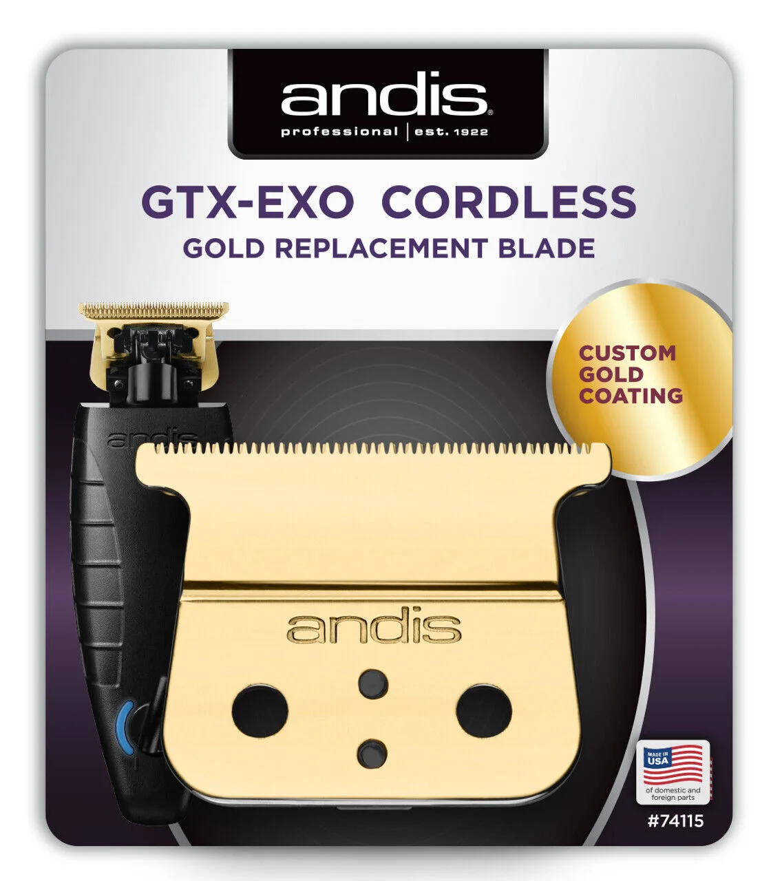 ANDIS GTX-EXO Cordless Gold Replacement Blade