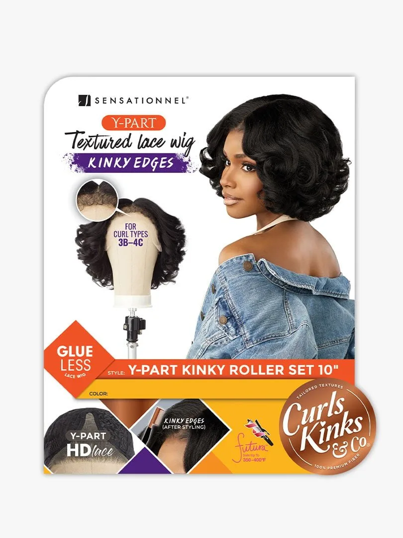 Sensationnel Kinky Edges Y-Part HD Lace Wig – Kinky Roller Set 10" thumbnail 8