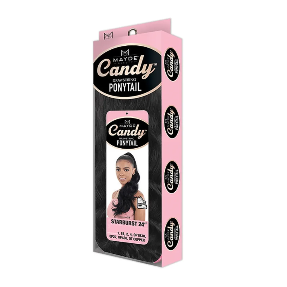 Mayde Beauty Candy Drawstring Ponytail – Starburst 24” thumbnail 3