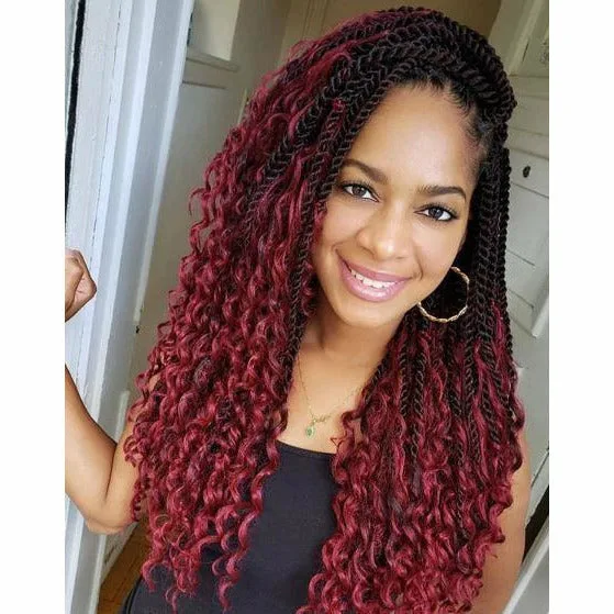 Afri-Naptural: 3X Boho Senegal Twist 20" thumbnail 4