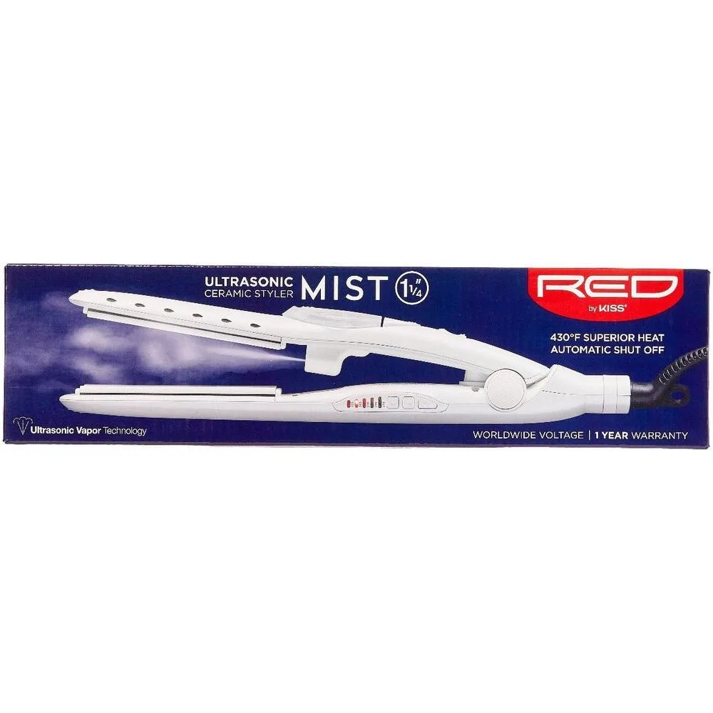 Red by Kiss 1 1/4" Ultrasonic Mist Flat Iron