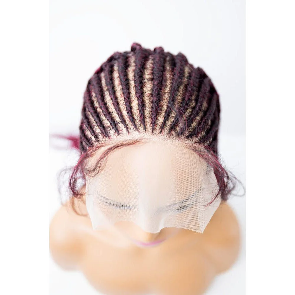 B & B Knotless Synthetic 100% Full HD Lace Wig - Fulani V 24" alternate