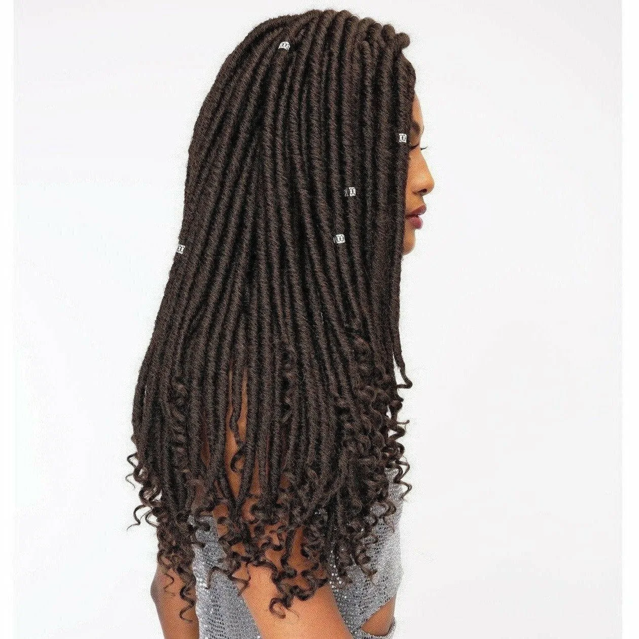 Janet Collection: Nala Tress Ghana Faux Locs 20" Crochet Braids thumbnail 3