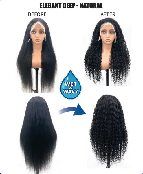 Beautiful Day Vossmi 13X5 Wet & Wavy Wig - Natural alternate