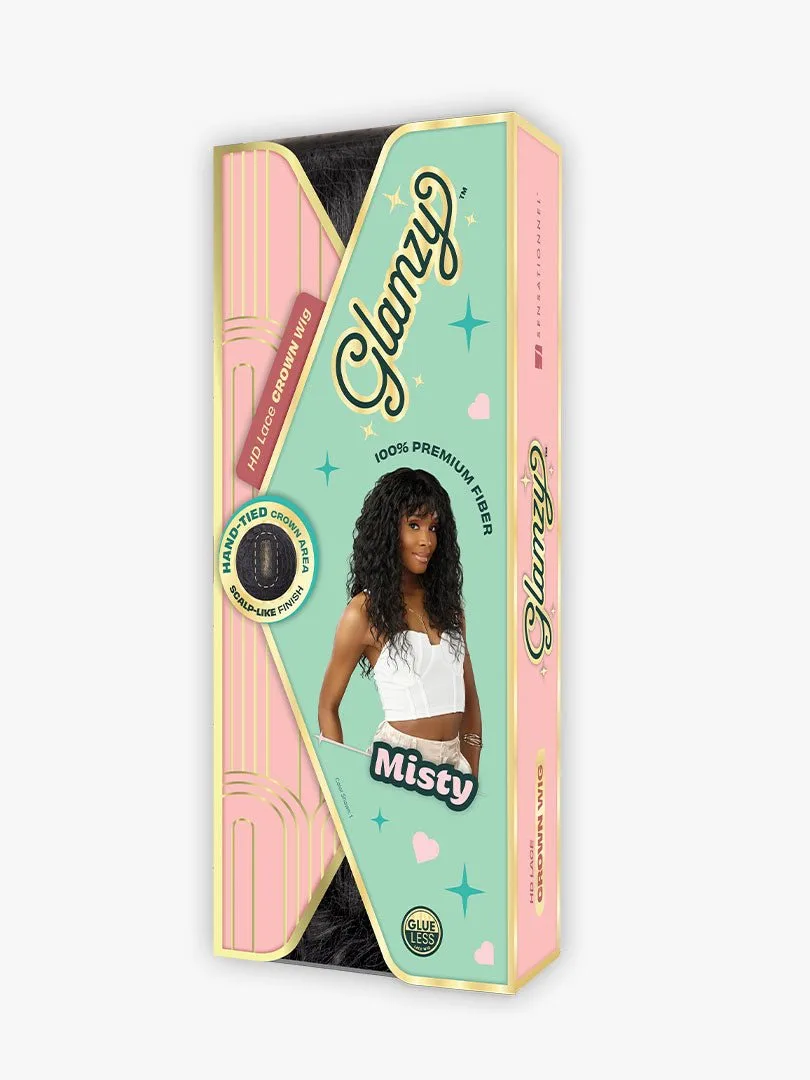 Sensationnel Glamzy Synthetic HD Lace Part Glueless Wig - Misty thumbnail 7